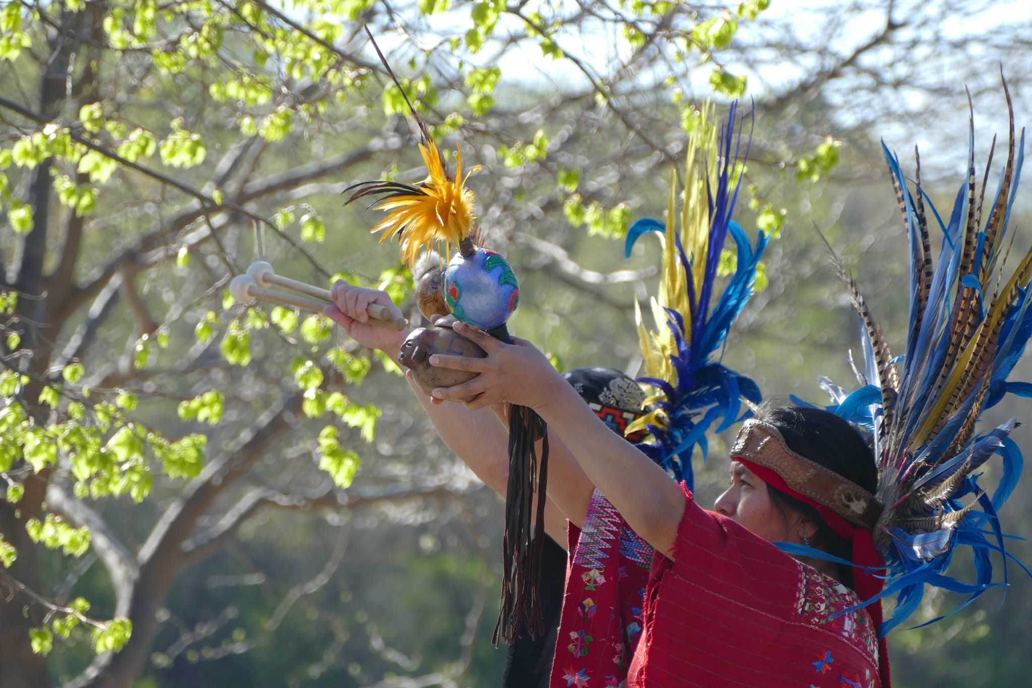 Aztec Dancers performing Danza